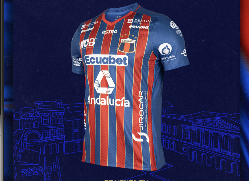 Deportivo Quito presento sus camisetas para la temporada 2024