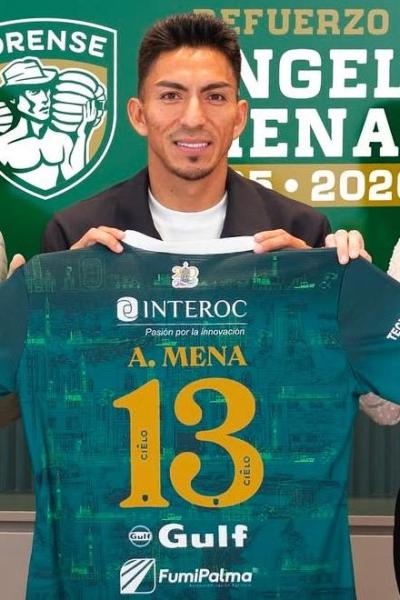 Ángel Mena fue presentado como nuevo jugador de Orense SC, el 16 de enero de 2024.