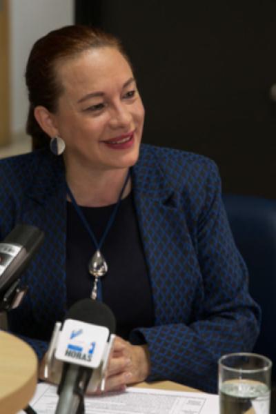 La excanciller María Fernanda Espinosa.