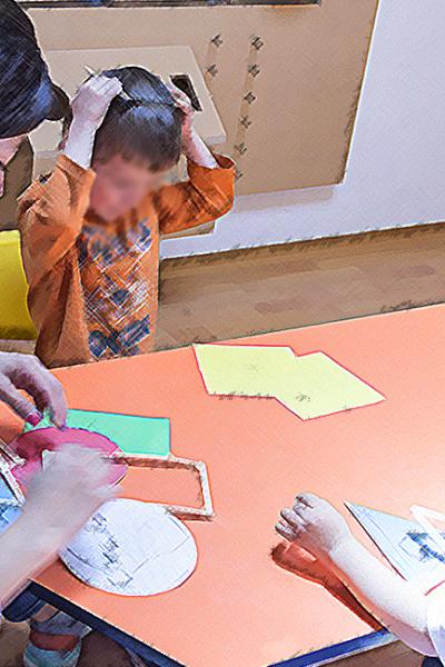 Niños con autismo reciben terapia durante la pandemia del Covid-19, el 20 de octubre de 2020.