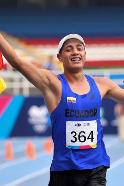 David Hurtado, durante los Juegos Panamericanos Junior en Cali, el 1 de diciembre de 2021.