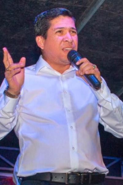 El alcalde de Machala, Darío Macas, en un evento en su ciudad el 4 de noviembre de 2019.