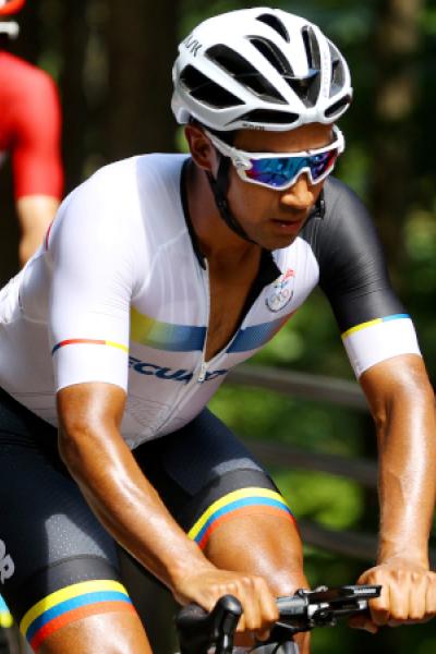 Tokyo 2020 Olympics - Cycling - Road - Men's Road Race - Final - Tokyo to Fuji International Speedway, Japan - July 24, 2021. Jhonatan Narvaez of Ecuador in action during the Men's Road Race.  Pool via Reuters/Tim de Waele