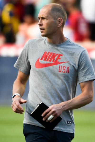 SANDY, UTAH - JUNE 09: United States Head Coach Gregg Berhalter looks on after a game against Costa Rica at Rio Tinto Stadium on June 09, 2021 in Sandy, Utah. (Photo by Alex Goodlett/Getty Images)