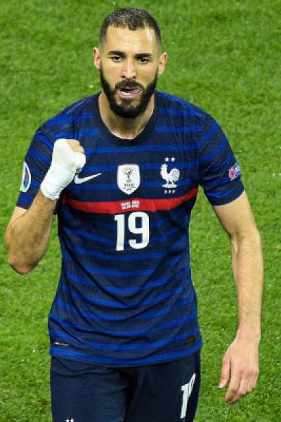 Attitude - Joie de Karim Benzema ( 19 - France ) - FOOTBALL : France vs Suisse - Bucarest - 28/06/2021 FedericoPestellin