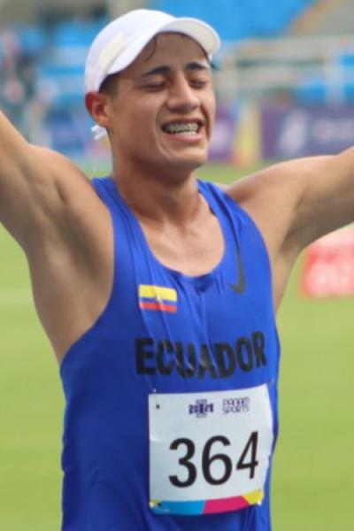 David Hurtado, el primer ecuatoriano clasificado a los Juegos Olímpicos de París 2024. 