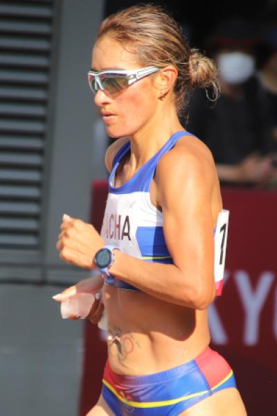 Rosa Alba Chacha, clasificada a los Juegos Olímpicos de París 2024. 