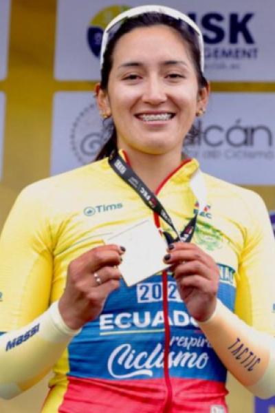 Miryam Núñez, durante el Nacional de Ciclismo.