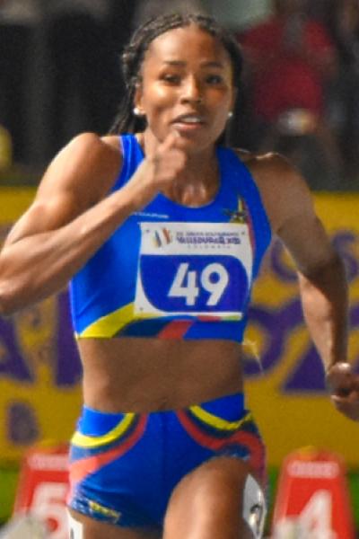 Ángela Tenorio, durante el Mundial de Atletismo.