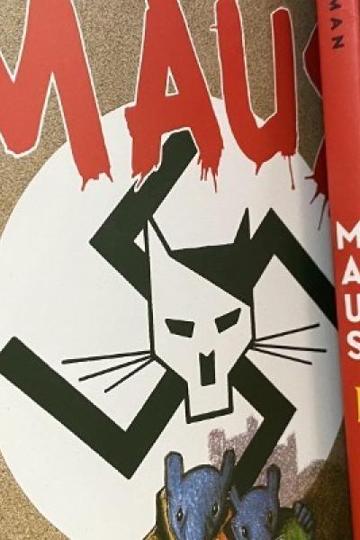 Portadas dela novela gráfica 'Maus', de Art Spiegelman.