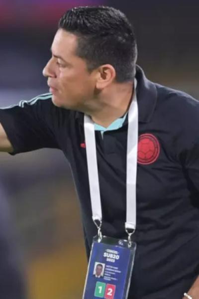 Héctor Cárdenas, directo técnico de la selección Colombia Sub 20.