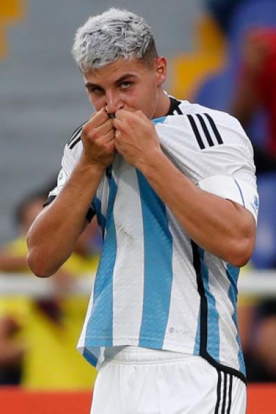 Gino Infantino, de la selección Sub 20 de Argentina.