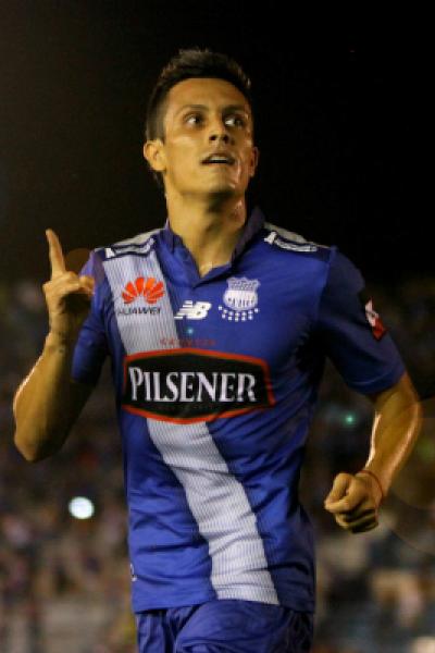 Mondaini, durante su último paso con Emelec.