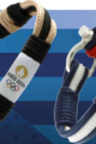 Pulseras de la tienda oficial de los Juegos Olímpicos de París 2024.