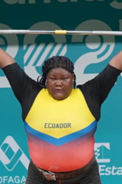 Lisseth Ayoví, durante su participación en los Juegos Panamericanos de Santiago, el 24 de octubre de 2023.