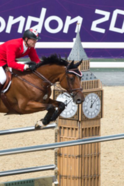 Ian Millar durante los Juegos Olímpicos de Londres 2012.