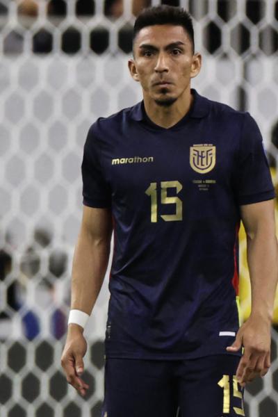 Ángel Mena, durante un partido con la selección de Ecuador, el 4 de julio de 2024.