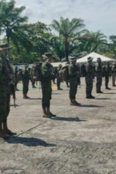 Militares formados en el Fuerte Militar Napo.