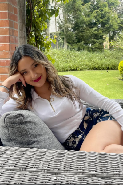 Doménica Rivera, candidata a reina de San Francisco de Quito, 17 de mayo de 2026.