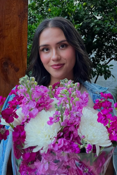 Paula Villamarín, candidata a reina de San Francisco de Quito, 15 de febrero de 2024.