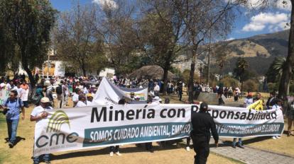 Mineros realizaron varias concentraciones en 2019 para pedir que no se dé paso a las consultas populares.