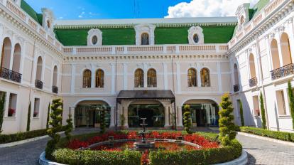 El Palacio de Najas es parte del edificio matriz de la Cancillería, en Quito.