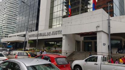 Fachada de la Corte Nacional de Justicia, en el norte de Quito.