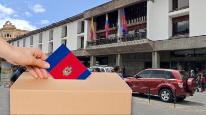 Ilustración sobre las elecciones seccionales para la Alcaldía de Quito. 