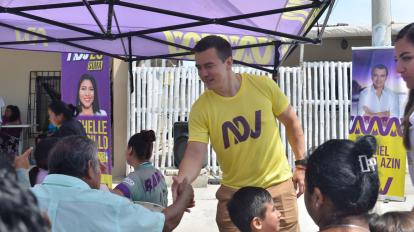 El asambleísta Daniel Noboa en un evento de ADN el 27 de enero de 2023.