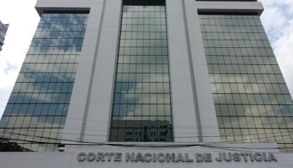 Fachada de la Corte Nacional de Justicia, en el norte de Quito, el 25 de octubre de 2023.