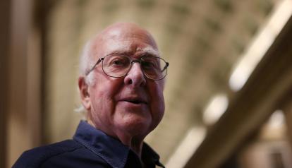 El Premio Nobel de Física, Peter Higgs, en una imagen en la Universidad de Edimburgo, el 10 de octubre de 2013. 