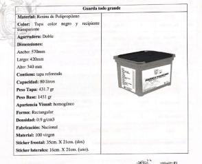 Términos de referencia del contrato de kits alimenticios de la Secretaría de Gestión de Riesgos.