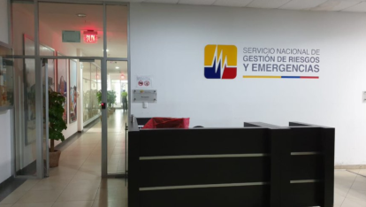 Las oficinas del Servicio Nacional de Gestión de Riesgos en Samborondón que fueron allanadas este 8 de mayo de 2020.