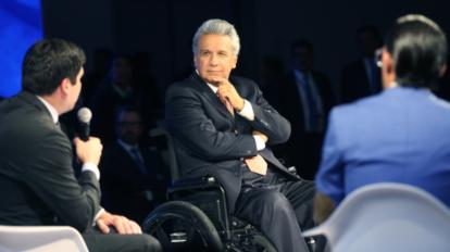 El presidente Lenin Moreno asistió a la presentación del Acuerdo Nacional, el 6 de mayo del 2019.