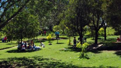 Personas en el Parque Metropolitano del Sur, en 2021.