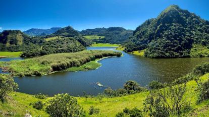 Laguna de San Martín, en el cantón Girón, en Azuay.