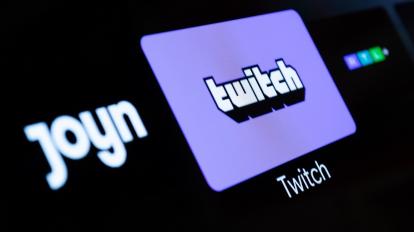 Logo de la red social de videos por streaming, Twitch. 