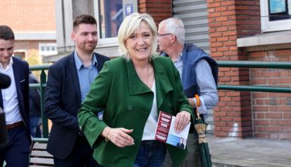 Marine Le Pen, lideresa de la extrema derecha de Francia.