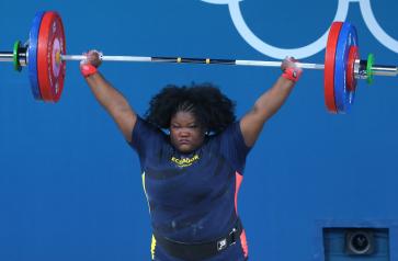 Lisseth Ayoví durante su participación en los Juegos Olímpicos de París, el domingo 11 de agosto de 2024.