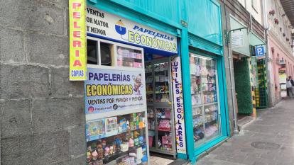 Fachada de la Papelería Popular, el 16 de agosto de 2024.