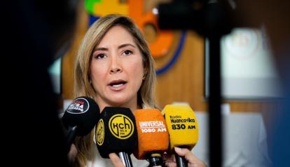 Dallyana Passailaigue ofrece declaraciones el 6 de enero de 2025.