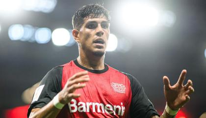 Piero Hincapié, durante la Supercopa de Alemania con el Bayer Leverkusen, el 18 de agosto de 2024.