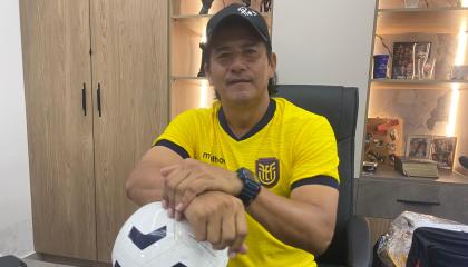 José Mora, exseleccionado de Ecuador, en una entrevista con PRIMICIAS, el miércoles 23 de septiembre de 2026.