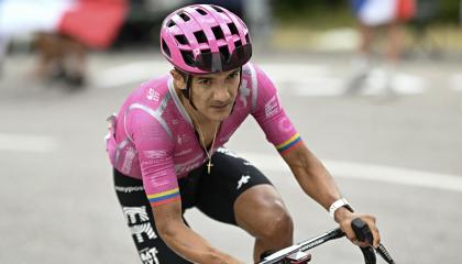 Richard Carapaz, durante una etapa del Tour de Francia, el 18 de julio de 2026.