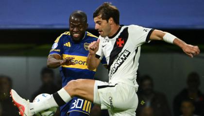 Enner Valencia, durante la semifinal de ida de la Copa Sudamericana ante Vasco da Gama, el 13 de octubre de 2026.