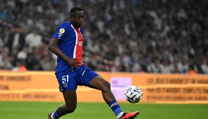 El ecuatoriano Willian Pacho, durante un partido del PSG, el 20 de septiembre de 2026.