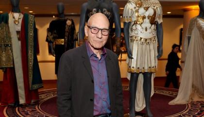 Patrick Stewart en un evento en Los Ángeles, California, el 18 de octubre de 2024.