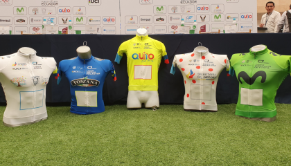 Estas son las cinco camisetas que se iban a disputar en la Vuelta al Ecuador 2019.