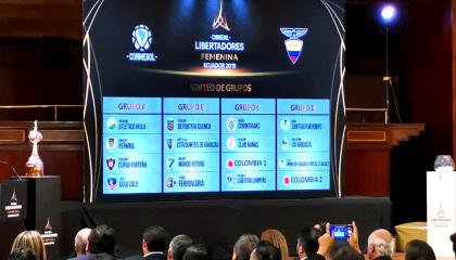 Sorteo de la Copa Libertadores femenina en Quito. 