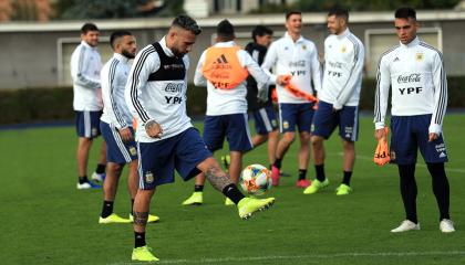 La selección Argentina se entrena de cara al amistoso frente a Ecuador